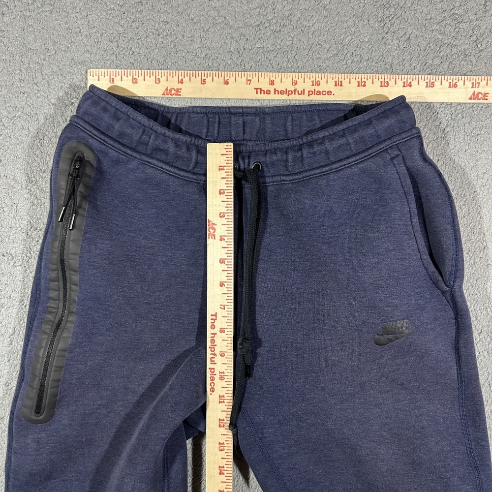 Nike Tech Fleece Joggers Mens Medium Navy Blue Tapered Sweatpants #3371 - Picture 6 of 8